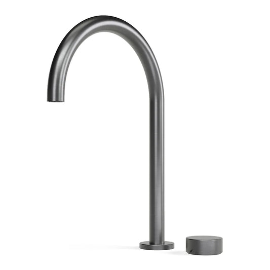 Faucet Strommen Zero — Progresiv Sink Mixer Set — Curved Spout, Smooth Handle