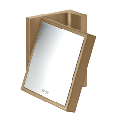 Axor shaving mirror brushed bronze