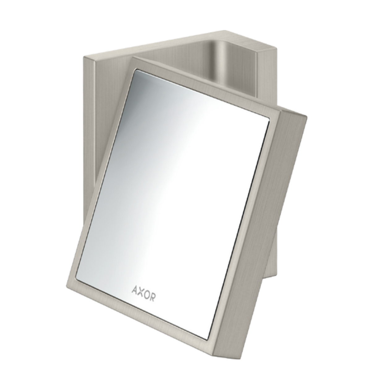 Axor shaving mirror stainless steel optic