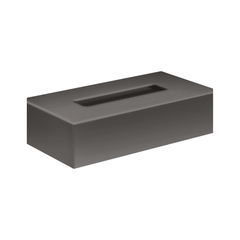 Axor tissue box brushed black chrome finish