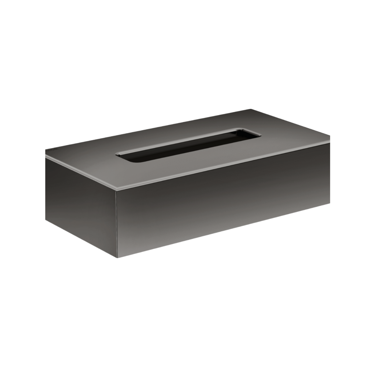 Axor tissue box polished black chrome finish