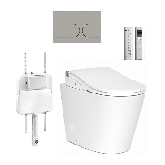 B&H Dara Wall Faced Toilet + TOTO RW Washlet Package