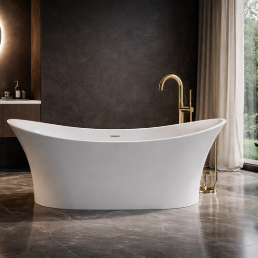 Pietra Bianca Crown Freestanding Bath - 1750