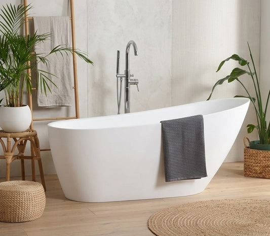 Decina Caval Freestanding Bath - 1480 and 1680 with Integrated Overflow (Optional)