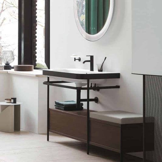 Duravit Happy D.2 Plus Basin C-Bonded With Metal Console