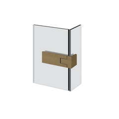 Gessi Shower G - 90° Rigato right glass-glass long Hinge with lift function