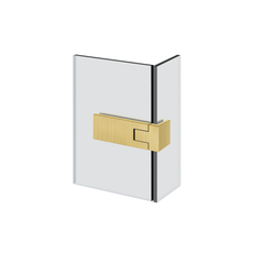 Gessi Shower G - 90° Rigato right glass-glass long Hinge with lift function