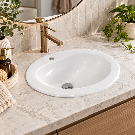 Argent Azure Neu 510 Oval Drop In Basin
