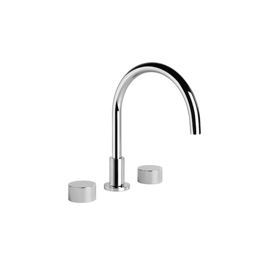 Brodware Halo Bath Tap Set with Gooseneck Spout