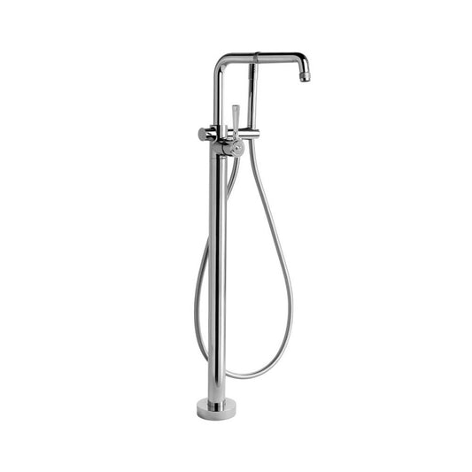 Brodware Industrica Floor Mounted Bath Mixer with Handshower