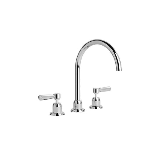 Brodware Manhattan Bath Tap Set with Gooseneck Spout