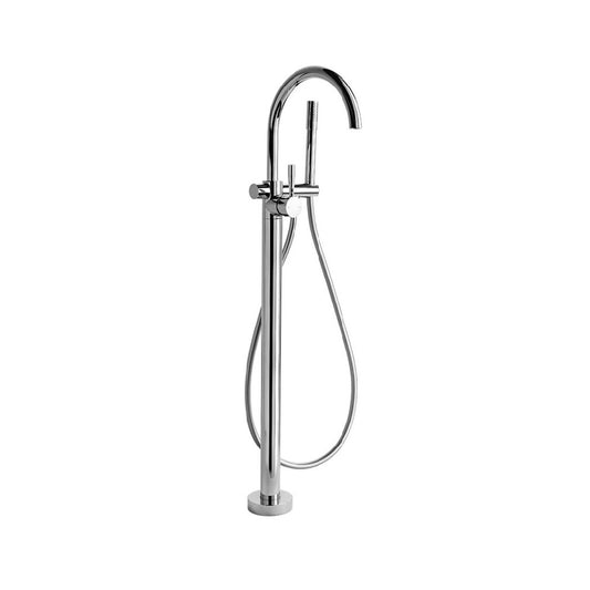 Brodware Manhattan Floor Mounted Bath Mixer with Micro Handshower