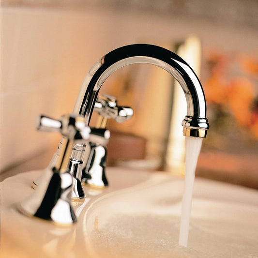 Faucet Strommen Cascade Basin Set - Cross Handles