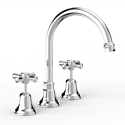 Faucet Strommen Cascade Vanity Sink Set - Cross Handles