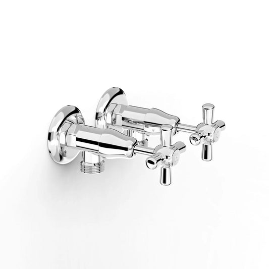 Faucet Strommen Cascade Washing Machine Taps - Cross Lever