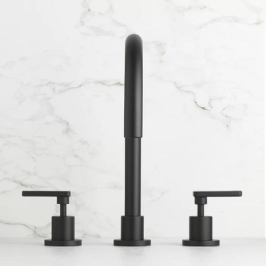 Faucet Strommen Chisel D Bath Tap Set with Lever Handles