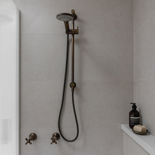 Faucet Strommen Pegasi 600 Inflow Slide Shower - Round Hand Shower