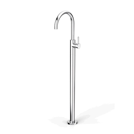 Faucet Strommen Pegasi Floor Bath Mixer - Curved Spout