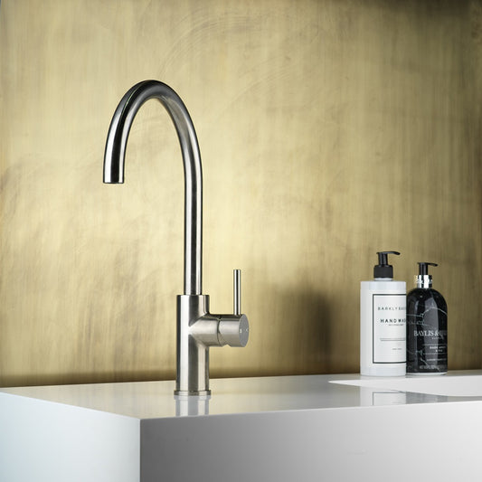 Faucet Strommen Pegasi M 220 Curved Sink Mixer