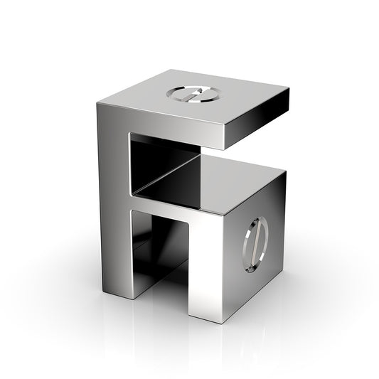 Faucet Strommen Square Shower Over-Panel Fitting - Glass to Glass