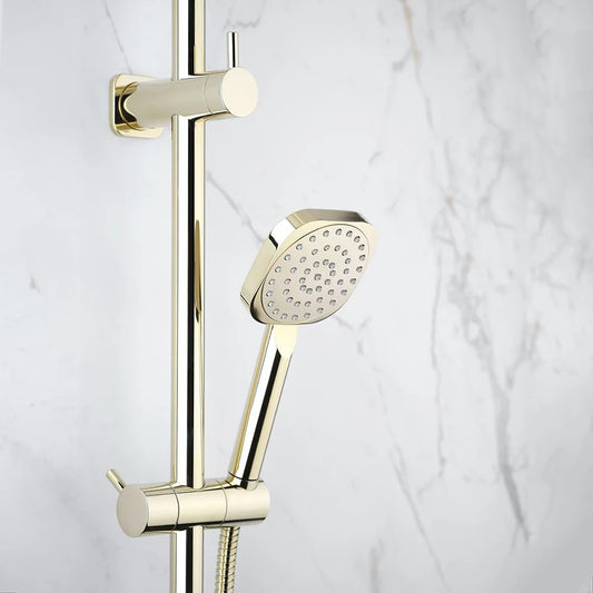 Faucet Strommen Zeos Dual 600 Square Shower with Round Hand Shower