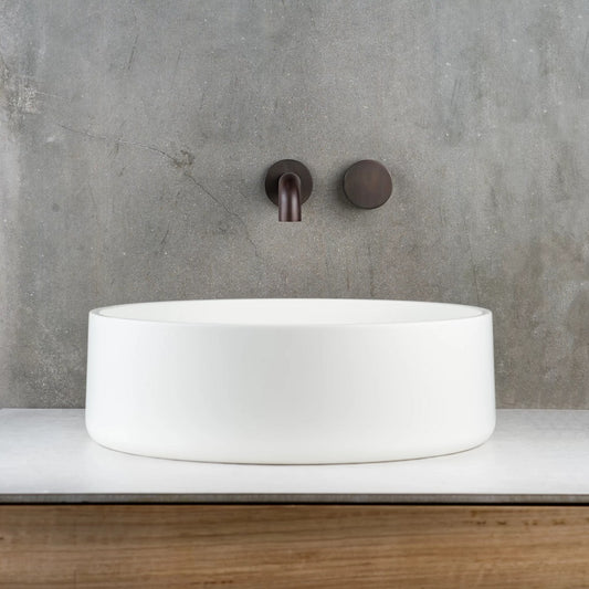 Faucet Strommen Zero Progressive 150 Wall Basin Mixer Set - Knurl