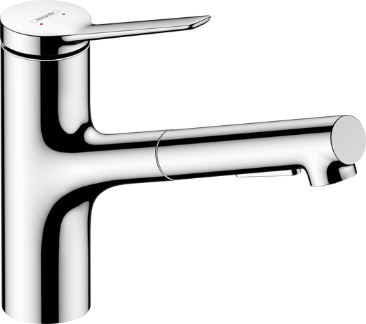 Hansgrohe Zesis M33 — Single-Lever Kitchen Mixer 150 Pull Out Spray 2jet - Chrome