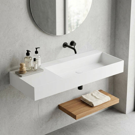 Studio Bagno Shard 102 X Plan — Wall-Hung Basin — Right