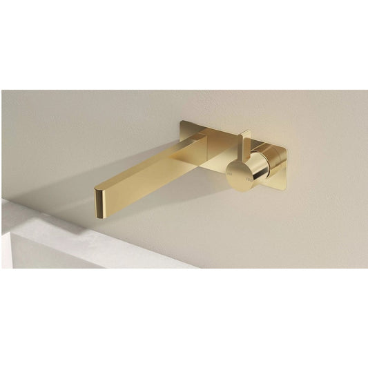 Sussex Taps Calibre 200 Basin Wall Mixer Set - Gold