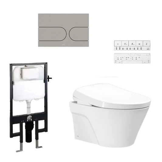 TOTO Avante Wall Hung Rimless Toilet with S7 Washlet Package