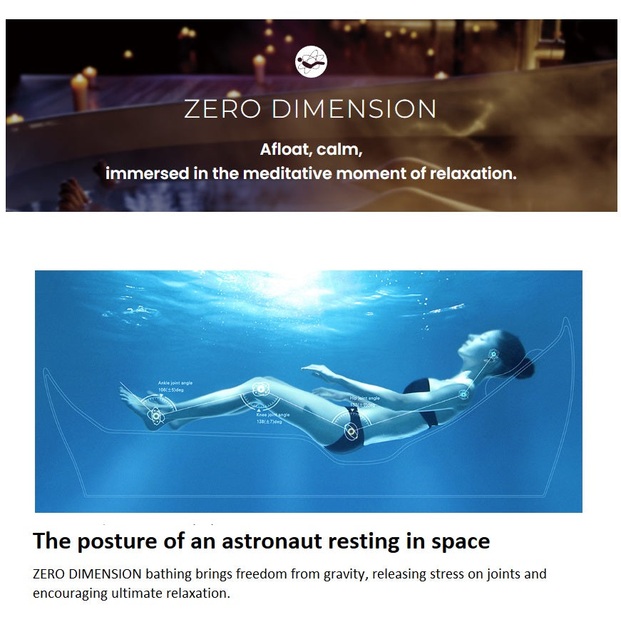 TOTO Galalato Bath - Zero Dimension Gravity Freedom