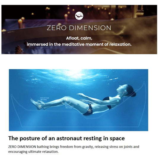 TOTO Galalato Bath - Zero Dimension Gravity Freedom