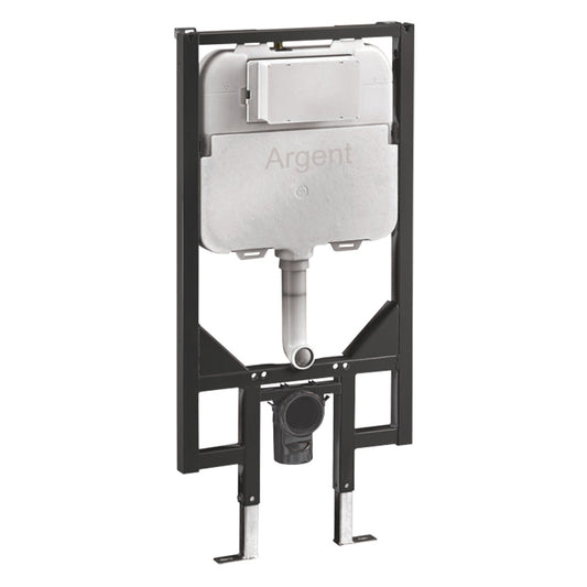 Argent 80mm In Wall Cistern & Frame - Mechanical