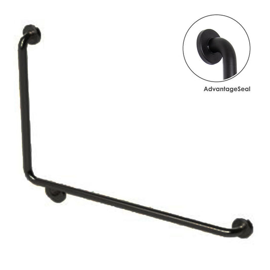 Argent Advantage 600 x 960 - 90 Degree Grab Rail - Right Hand - Mattt Black