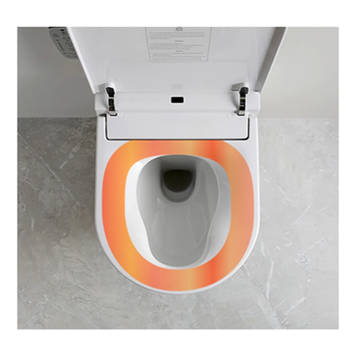 Argent Evo Wall Hung Vismart Toilet System - Rim