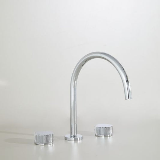 Astra Walker Basin Tap Set with 205mm Swivel Spout