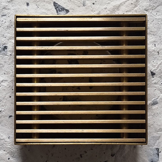 Bespoke Heelguard Square Floor Waste – Brass