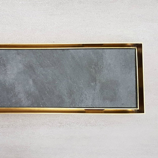 Bespoke Linear Floor Waste & Tile Insert – Brass