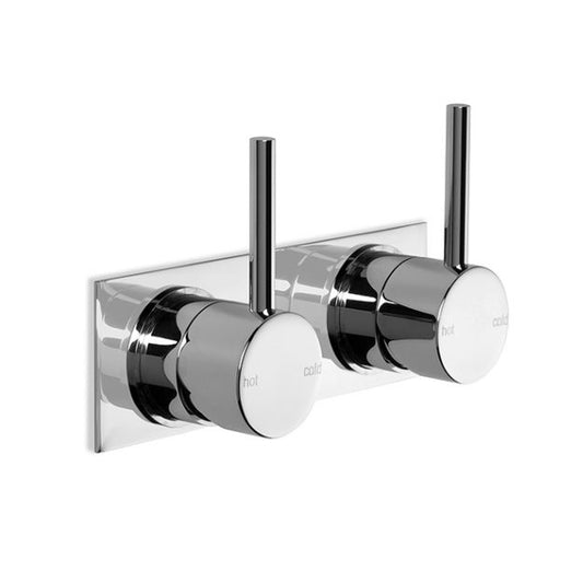 Brodware City Stik Twin Wall Mixer with Backing Plate