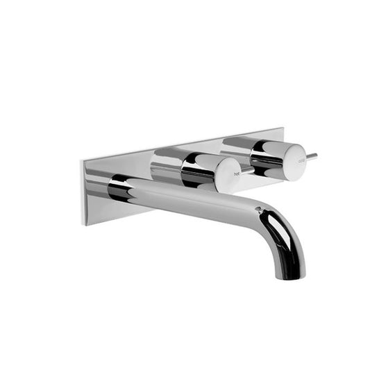 Brodware City Stik Wall Tap Set - Spout Offset & Backing Plate - 200mm