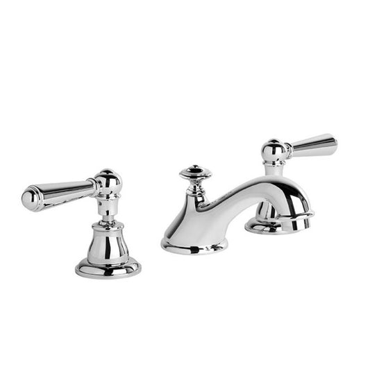 Brodware Neu England Basin Set - Cast Spout - Metal Levers