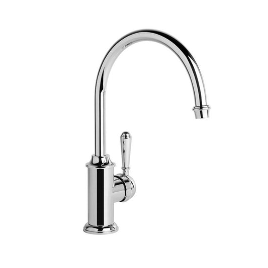 Brodware Neu England Kitchen Mixer - Gooseneck Spout - Metal Lever