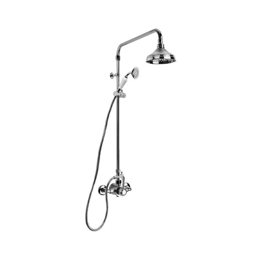 Brodware Neu England Shower Mixer Set - 150mm Rose - Metal Levers