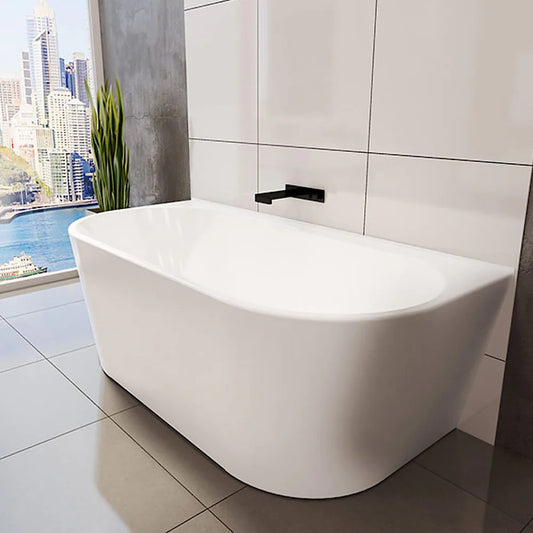 Decina Alegra Back to Wall Freestanding Bath