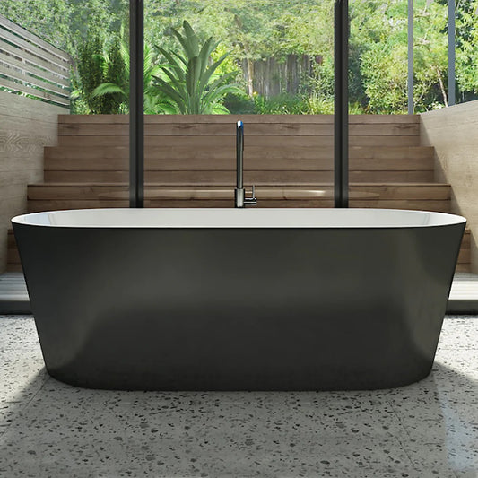 Decina Elinea Black Freestanding Bath