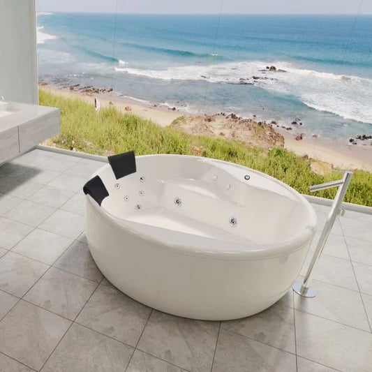 Decina Orion 1570 Freestanding Dolce Vita Spa Bath - 16 Jets