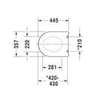 Duravit Darling Replacement Soft Close Seat & Cover
