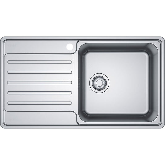 Franke Bell Single Bowl Topmount Sink with Drainer