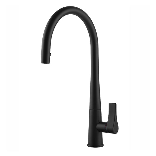 Gessi Proton Concealed Pull Out Kitchen Mixer Tap - Black