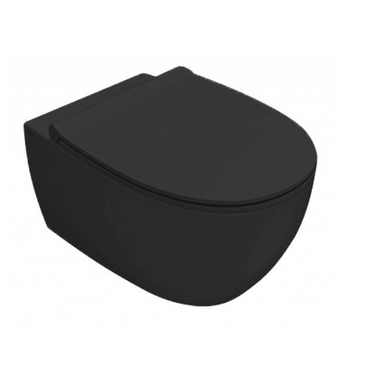 Globo 4All SENZABRIDA Wall Hung Toilet - Matte Black